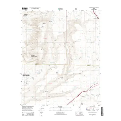 2014 Map of Munds Mountain, 2014 Print