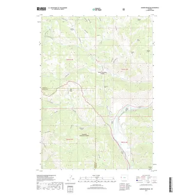 2017 Map of Munger Mountain, 2017 Print
