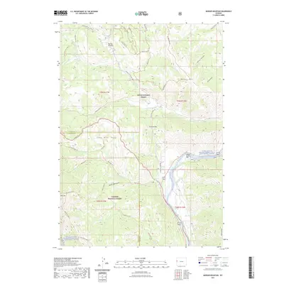 2021 Map of Munger Mountain, 2021 Print