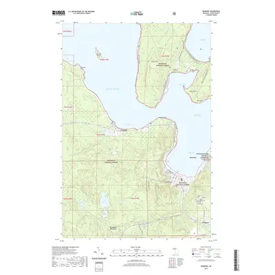 2019 Map of Munising, 2019 Print