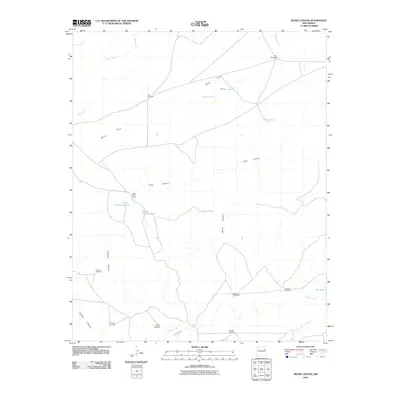 2010 Map of Muniz Canyon, 2010 Print