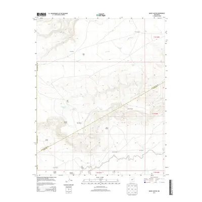 2013 Map of Muniz Canyon, 2013 Print