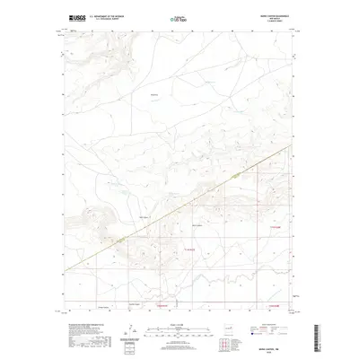 2020 Map of Muniz Canyon, 2020 Print