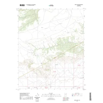 2023 Map of Muniz Canyon, 2023 Print