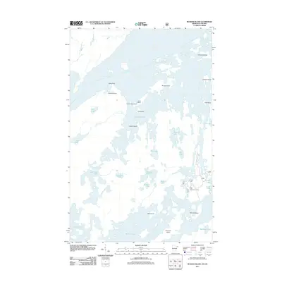 2011 Map of Munker Island, 2011 Print