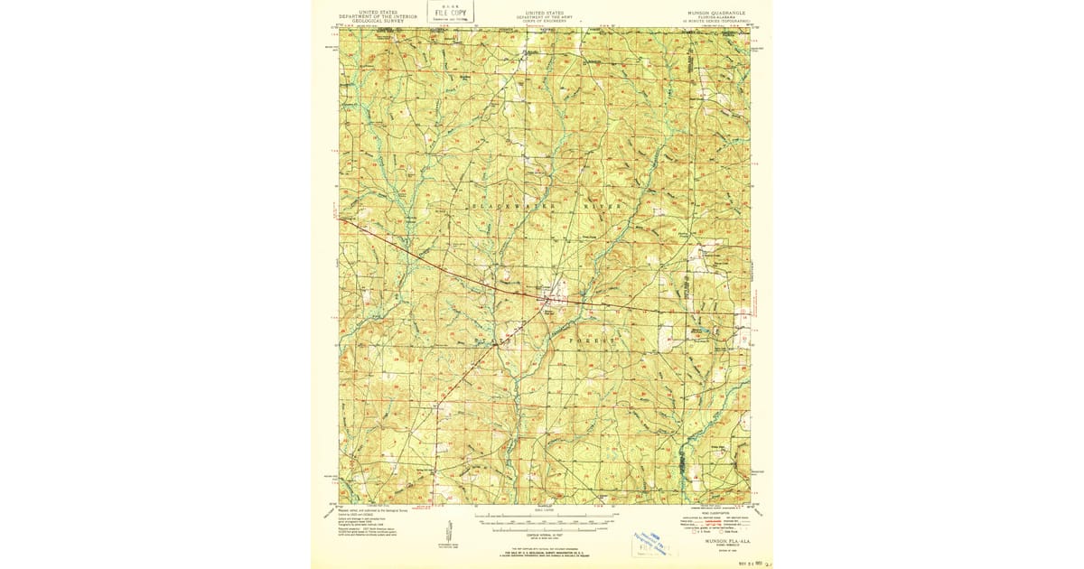 1950s Maps of Beaver Creek FL - Munson Santa Rosa County Fl Usgs Topo 1950 Og 1200x630