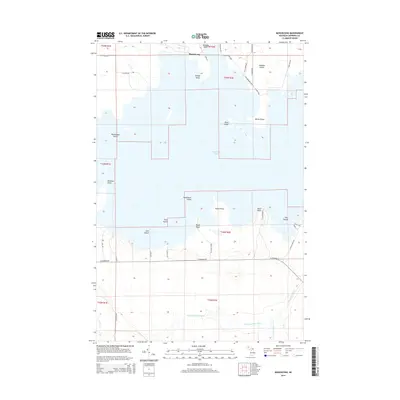 2014 Map of Munuscong, 2014 Print