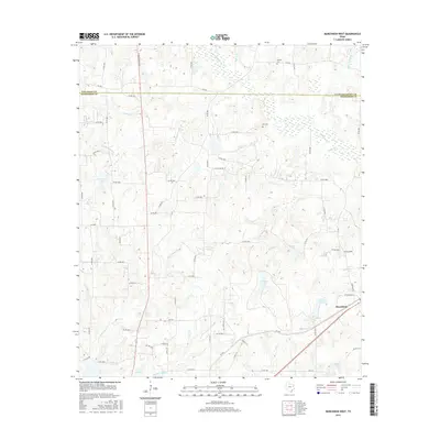 2016 Map of Murchison West, 2016 Print