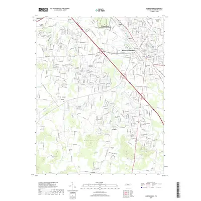 2019 Map of Murfreesboro, 2019 Print