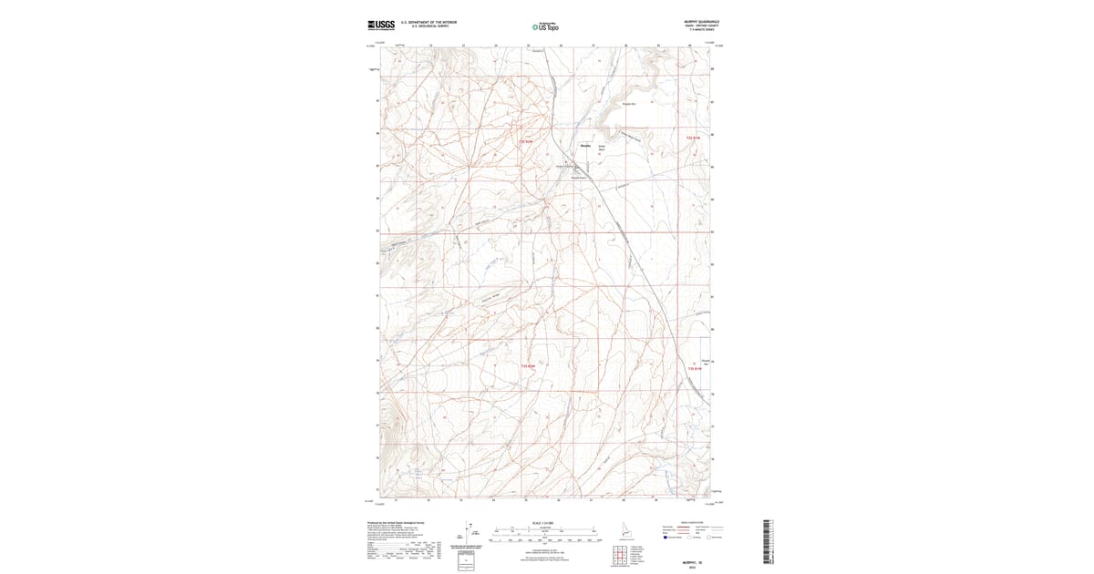 Sam R. Murphy Map 2023 Map of Murphy, ID — High-Res | Pastmaps