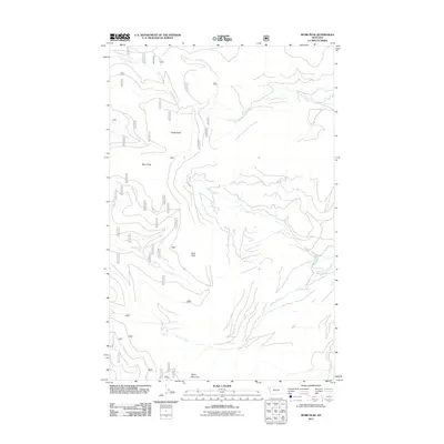2011 Map of Murr Peak, 2011 Print