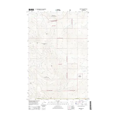 2014 Map of Murr Peak, 2014 Print