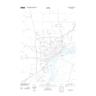 2013 Map of Muscatine, 2013 Print