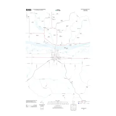 2013 Map of Muscoda, 2013 Print