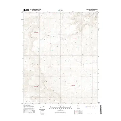 2014 Map of Music Mountains NE, 2014 Print