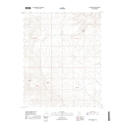 2018 Map of Music Mountains NE, 2018 Print