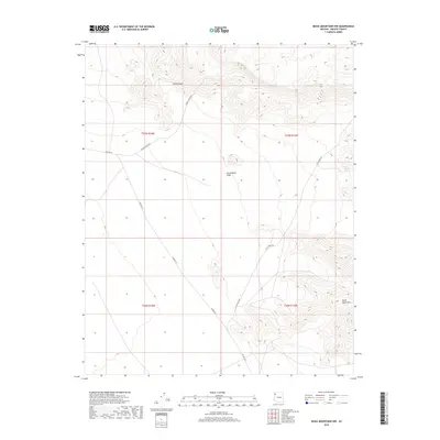2018 Map of Music Mountains NW, 2018 Print