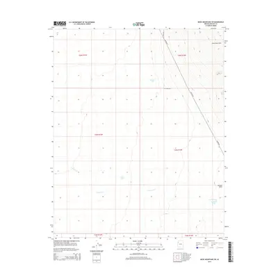 2014 Map of Music Mountains SW, 2014 Print