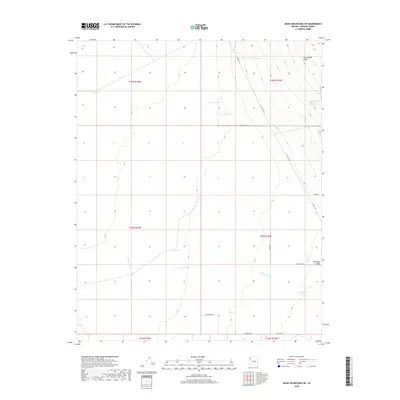2018 Map of Music Mountains SW, 2018 Print