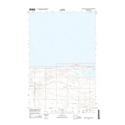 2014 Map of Muskallonge Lake West, 2014 Print