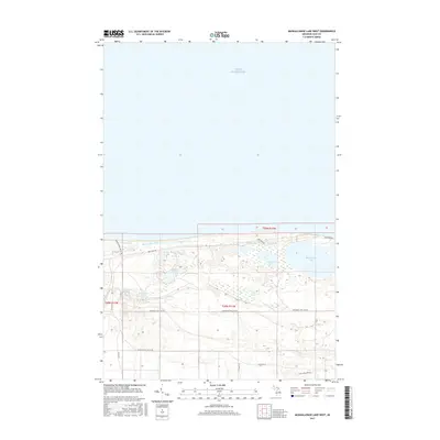 2017 Map of Muskallonge Lake West, 2017 Print