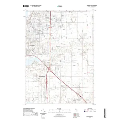 2019 Map of Muskegon East, 2019 Print