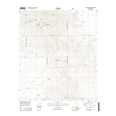 2014 Map of Muskhog Mountain, 2014 Print