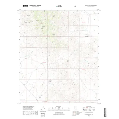 2018 Map of Muskhog Mountain, 2018 Print
