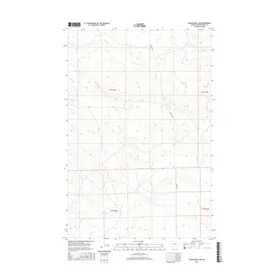 2017 Map of Musselshell NW, 2017 Print