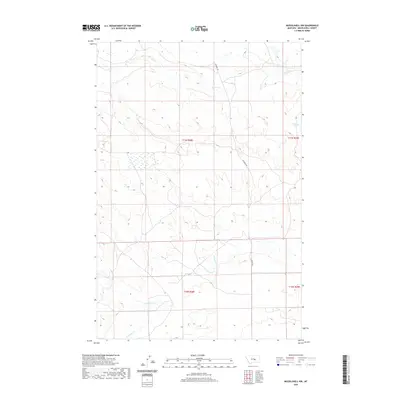 2020 Map of Musselshell NW, 2020 Print