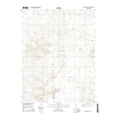 2014 Map of Mussentuchit Flat, 2014 Print
