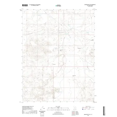 2020 Map of Mussentuchit Flat, 2020 Print