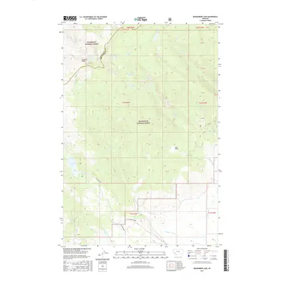 2017 Map of Mussigbrod Lake, 2017 Print