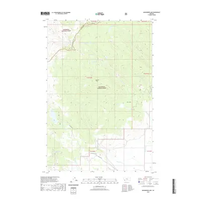 2020 Map of Mussigbrod Lake, 2020 Print