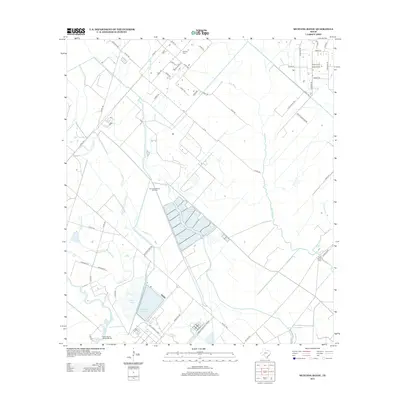 2013 Map of Mustang Bayou, 2013 Print