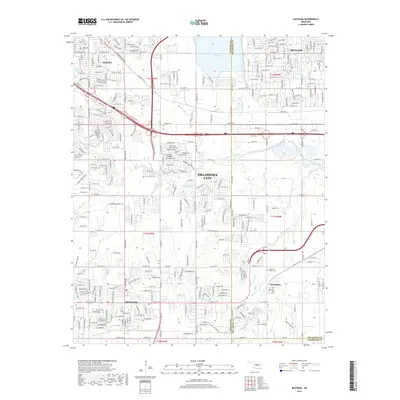 2018 Map of Mustang, 2018 Print