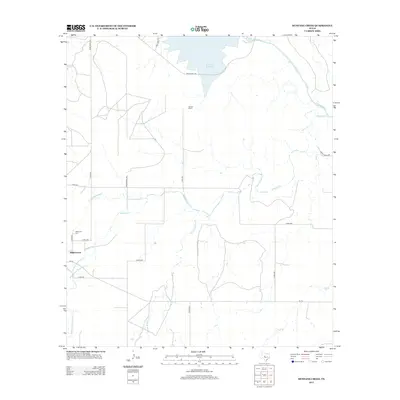 2013 Map of Mustang Creek, 2013 Print