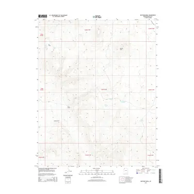 2014 Map of Mustang Knoll, 2014 Print