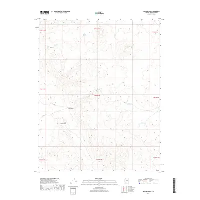 2018 Map of Mustang Knoll, 2018 Print