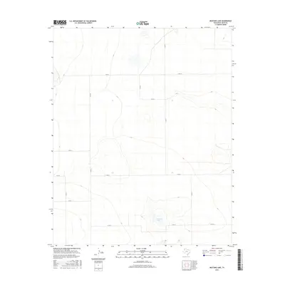 2016 Map of Mustang Lake, 2016 Print