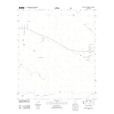 2012 Map of Mustang Mountains, 2012 Print