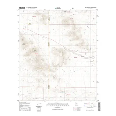 2014 Map of Mustang Mountains, 2014 Print