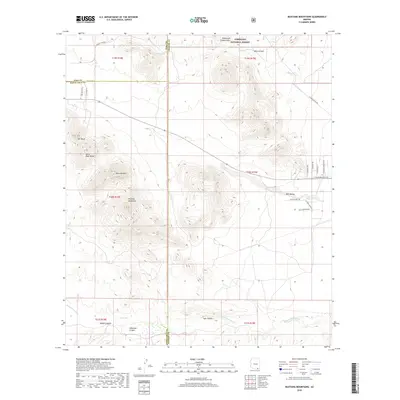 2018 Map of Mustang Mountains, 2018 Print