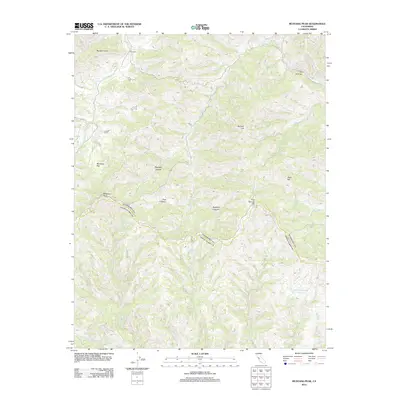 2012 Map of Mustang Peak, 2012 Print