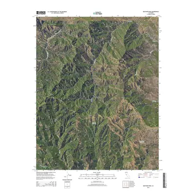 2015 Map of Mustang Peak, 2015 Print