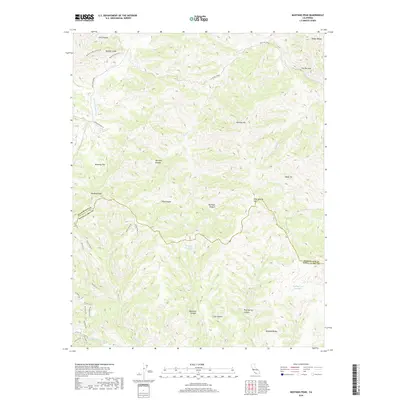 2018 Map of Mustang Peak, 2018 Print