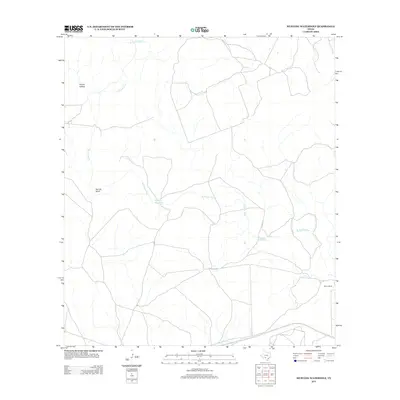 2013 Map of Mustang Waterhole, 2013 Print