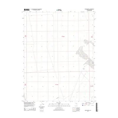 2014 Map of Mustang Well, 2014 Print