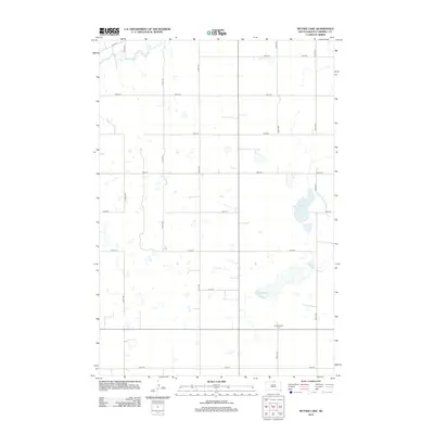 2012 Map of Mutske Lake, 2012 Print