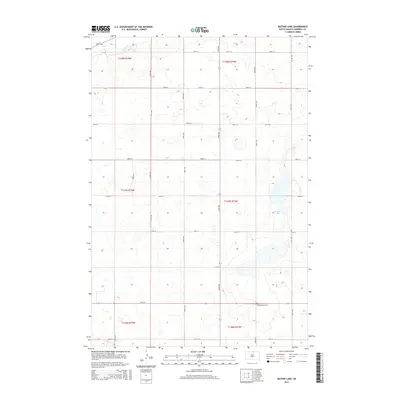 2015 Map of Mutske Lake, 2015 Print